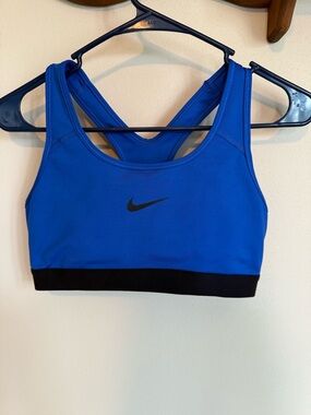 Nike Women's Pro Dri-FIT Blue Sports Bra, Woken’s Medium